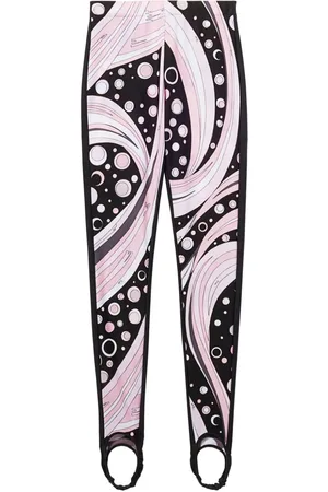 Puccini Leggings sportivi con stampa Fontane