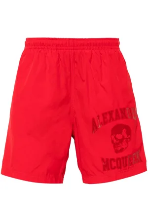 Alexander McQueen Costume da bagno con stampa Varsity