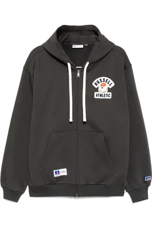Chocoolate Felpa con applicazione logo, zip e cappuccio