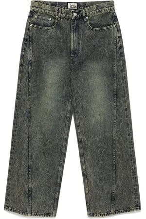 Izzue Jeans a gamba ampia con inserti
