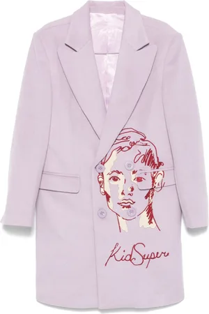 KIDSUPER STUDIOS Cappotto con ricamo