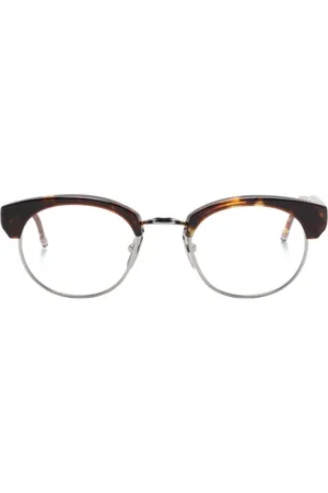Thom Browne Occhiali con effetto tartarugato