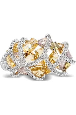 HYT Jewelry Anello in giallo 18kt con diamanti