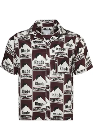 Rhude Camicia Moonlight Bordeaux