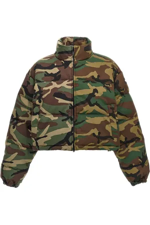 Vetements Piumino con stampa camouflage