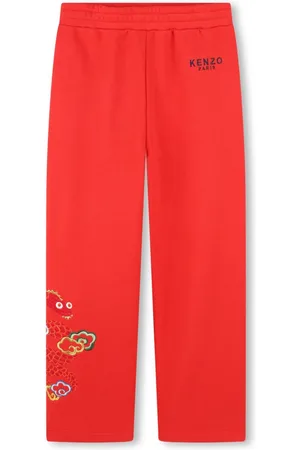 Kenzo Pantaloni sportivi con ricamo