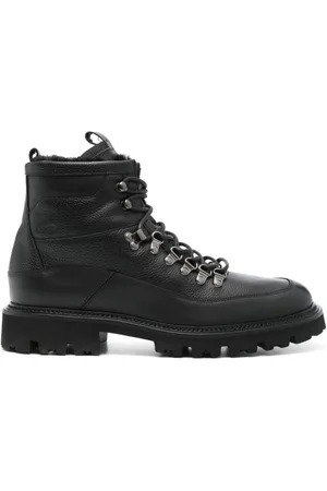 HUGO BOSS Stivali in pelle pieno fiore