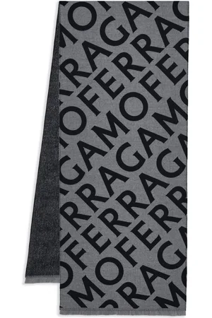 Salvatore Ferragamo Sciarpa reversibile con logo