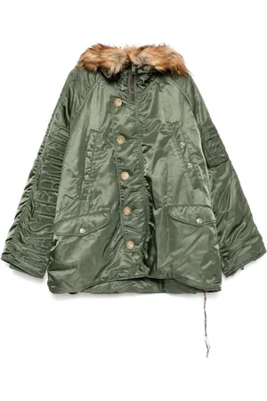 MASTERMIND Cappotto monopetto in finta pelliccia