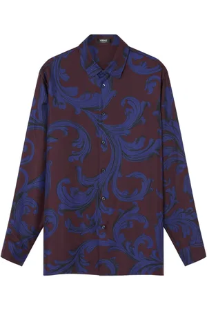 VERSACE Camicia Baroque Leaf