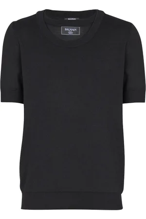 Balmain T-shirt lavorata a maglia