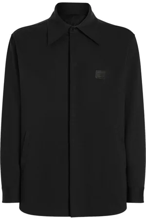 Dolce & Gabbana Giacca-camicia con placca logo