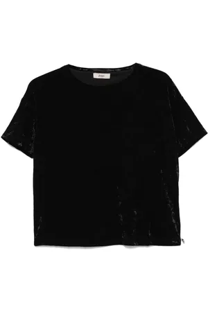 HERNO T-shirt in velluto increspato