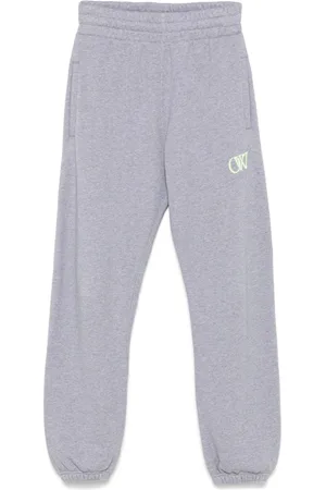 OFF-WHITE JOGGERS GRIGI CON LOGO OW RICAMATO