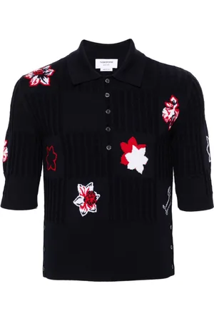 Thom Browne Polo con intarsi