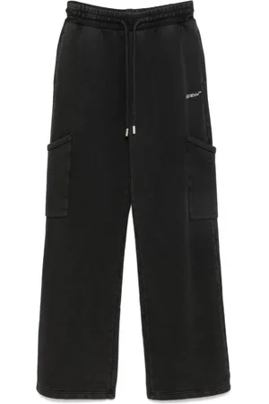 OFF-WHITE JOGGERS CARGO NERI CON LOGO BOOKISH