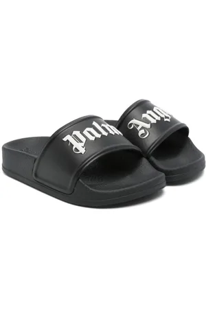 Palm Angels Sandali slides con logo goffrato