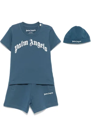 Palm Angels Set top e shorts con stampa