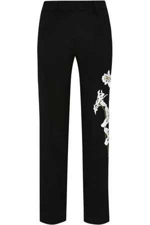 Oscar de la Renta Pantaloni Watercolour Orchid