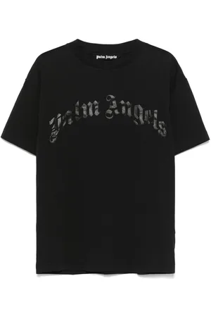 Palm Angels T-shirt con logo curvo