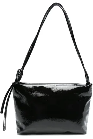 Kassl Editions Borsa a spalla con tracolla ad anelli effetto smalto