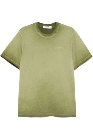 Msgm T-shirt con effetto schiarito