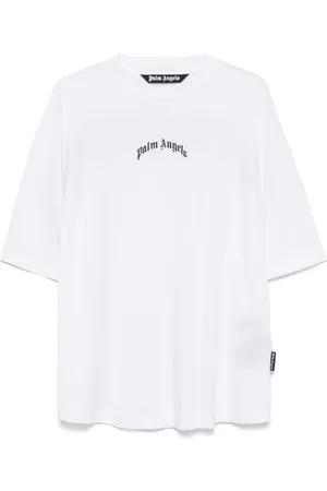 Palm Angels T-shirt con logo curvo