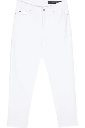 Armani Exchange Jeans affusolati con ricamo