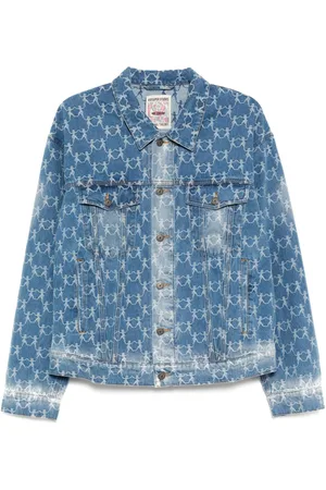 KIDSUPER STUDIOS Giacca denim con motivo jacquard