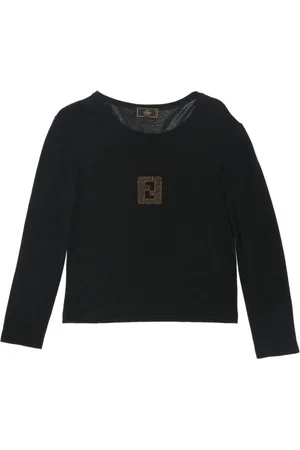 Fendi T-shirt con applicazione anni 