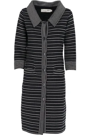 Dior Cappotto a righe anni 