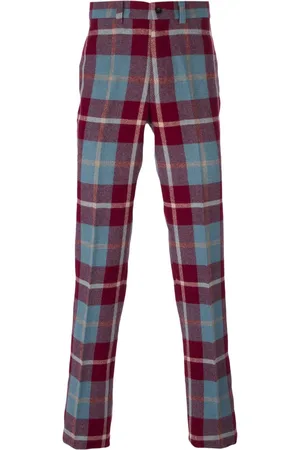 Jean Paul Gaultier Straight leg tartan trousers