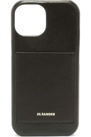 Jil Sander Pouch per smartphone con logo goffrato