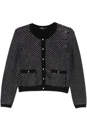 Maje Cardigan crop con paillettes