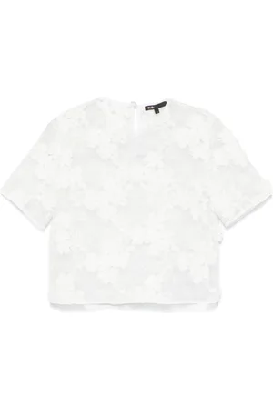 Maje T-shirt in pizzo a fiori
