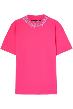 Palm Angels T-shirt con logo sul collo