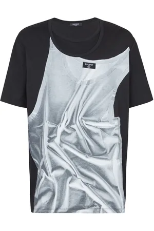 Balmain T-shirt con stampa grafica