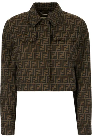 Fendi Giacca crop con motivo FF