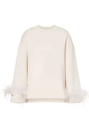 Serafini Blusa con dettaglio di piume