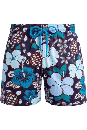 Vilebrequin Costume da bagno con stampa Tropical Turtles