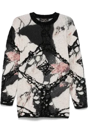 Roberto Cavalli Maglione con motivo astratto