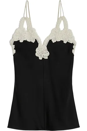 Jil Sander Top con ricamo a fiori