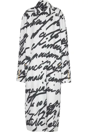 Balmain Cappotto Love Letter reversibile