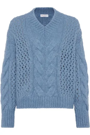 Brunello Cucinelli Maglione a maglia intrecciata