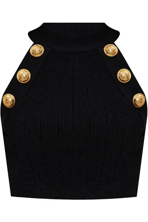 Balmain Top con bottoni