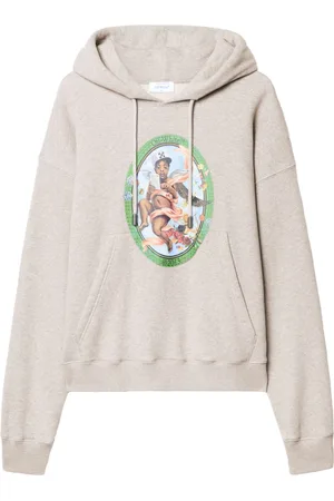 OFF-WHITE Felpa Fresco-Oval Skate con cappuccio
