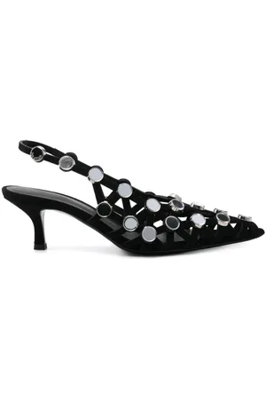 The Attico Pumps Grid con cinturino posteriore 50mm