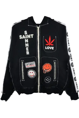 SAINT MXXXXXX Felpa con stampa logo x A LOVE MOVEMENT