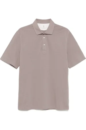 Brunello Cucinelli Polo con ricamo logo