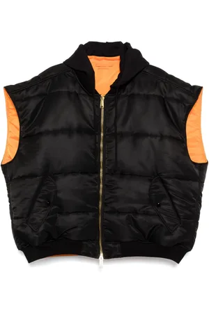 Vetements Bomber smanicato con cappuccio e logo